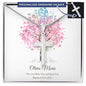 Engraved Cross Necklace - Baptism Gift for Girl - Personalized