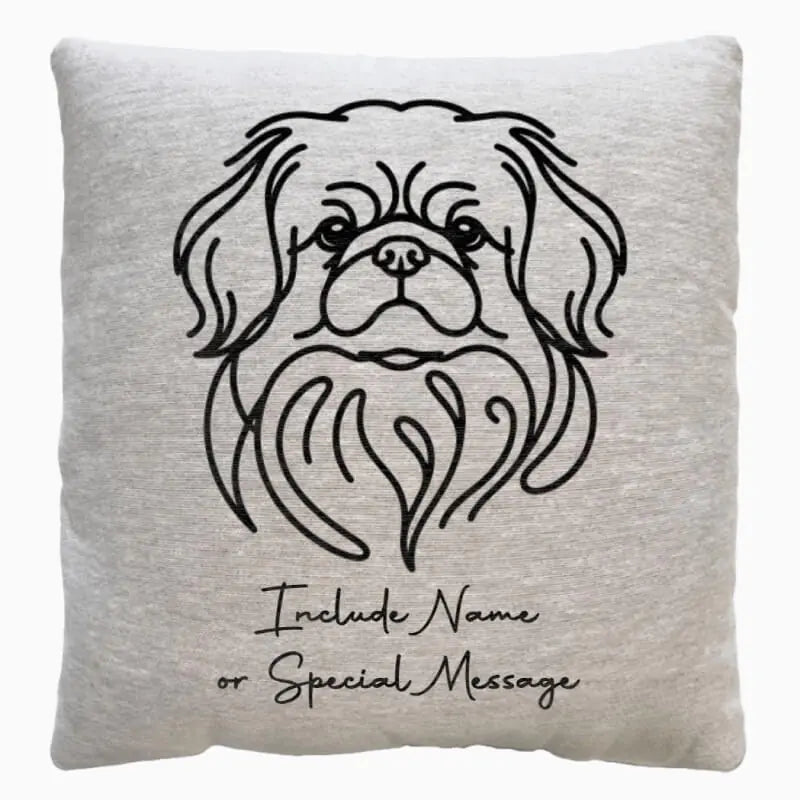 The Forever Fido Artwork Woven Pillow
