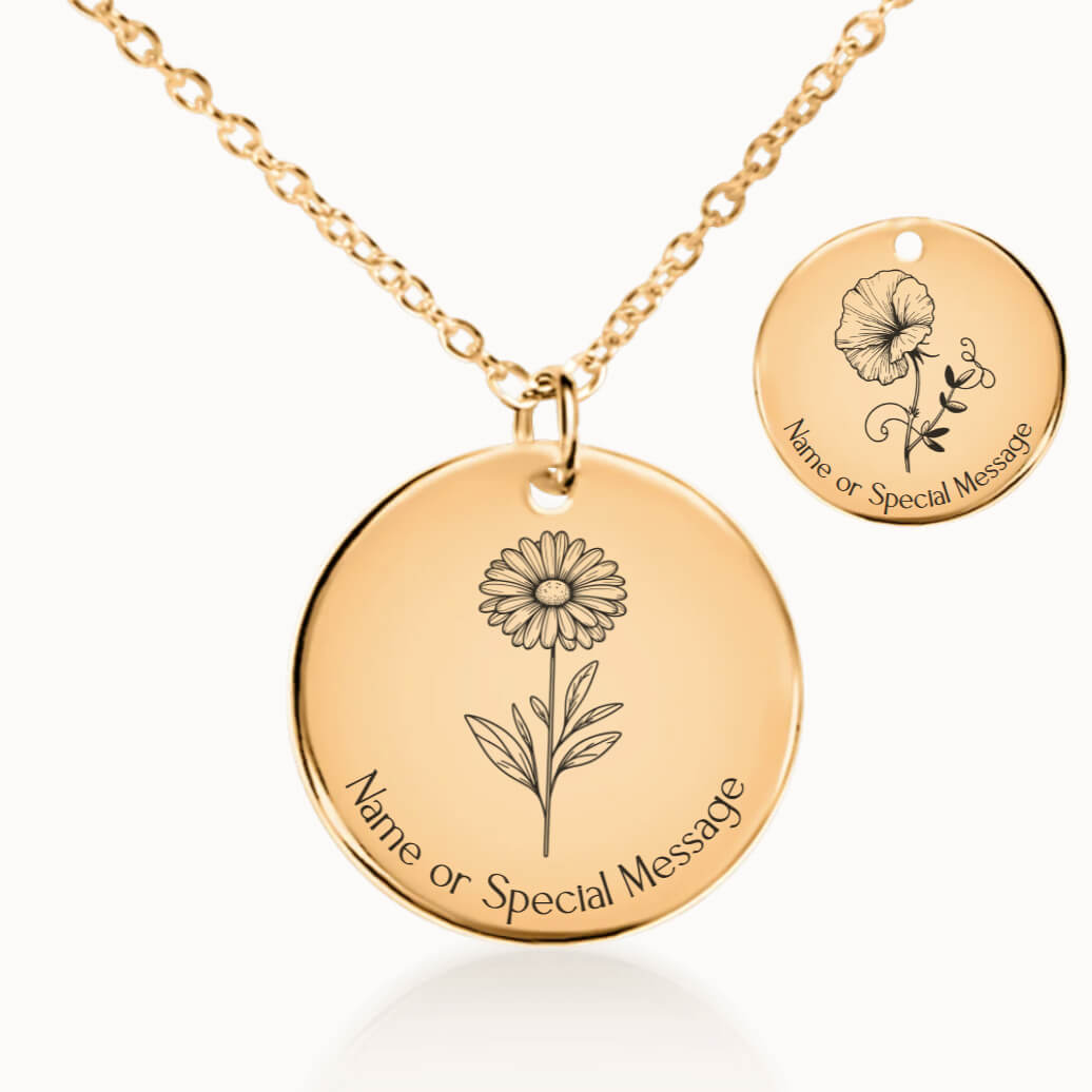 Birth Flower Necklaces