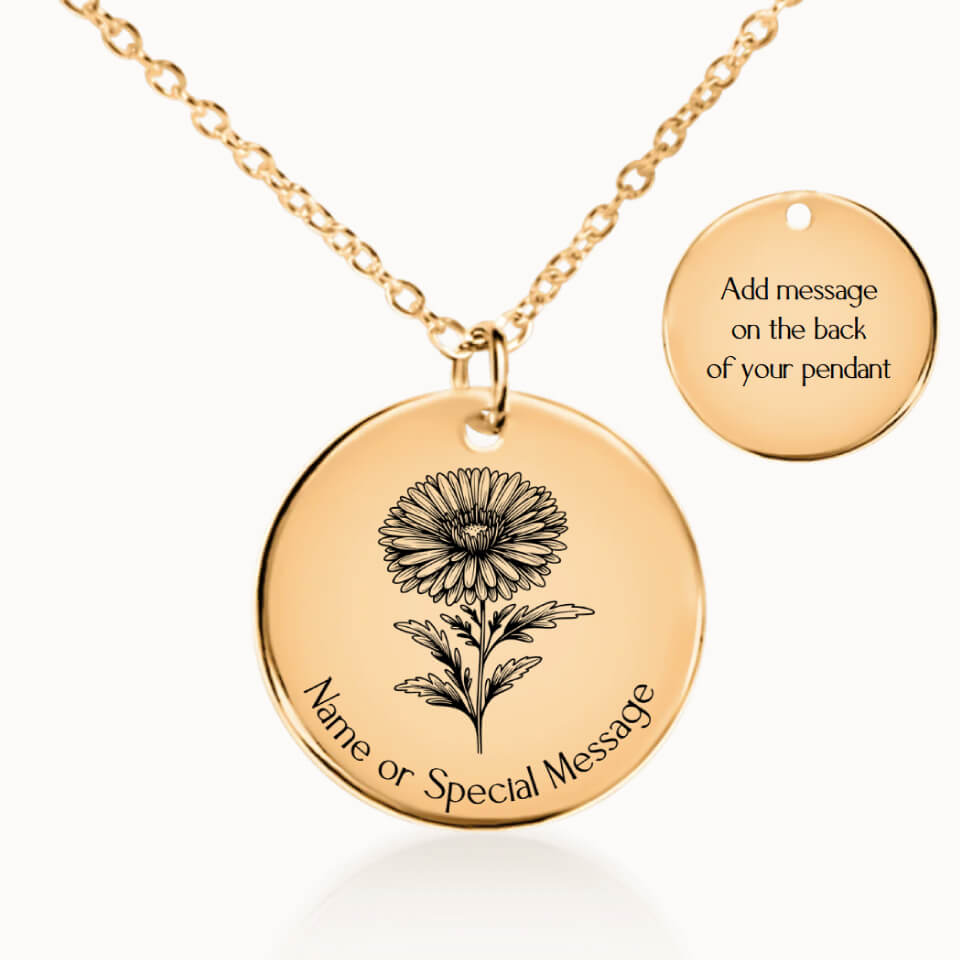 Birth Flower Necklaces