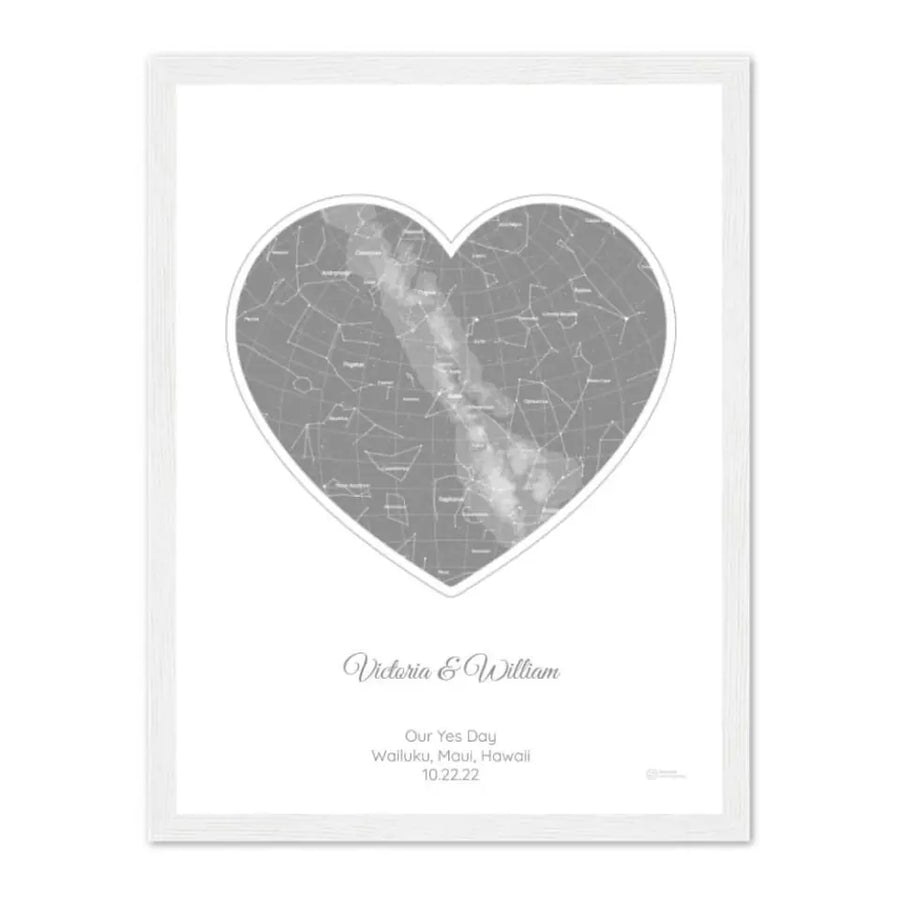 Personalized Gift for Fiance - Choose Star Map, Street Map, or Your Photo
