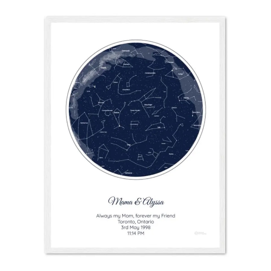 Personalized Gift for Mom - Choose Star Map, Street Map, or Your Photo
