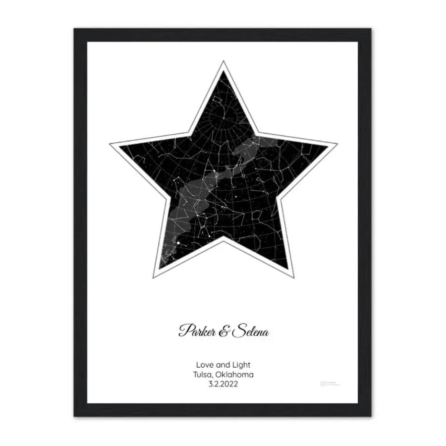 Personalized Hanukkah Gift - Choose Star Map, Street Map, or Your Photo