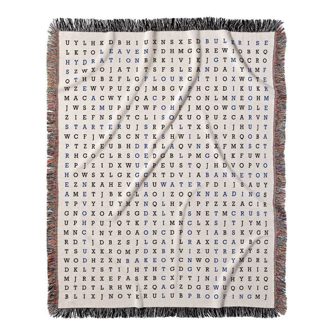 Rise to Perfection Word Search, 50x60 Woven Throw Blanket, Blue#color-of-hidden-words_blue