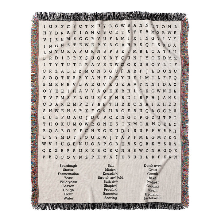 Rise to Perfection Word Search, 50x60 Woven Throw Blanket, Hidden#color-of-hidden-words_hidden