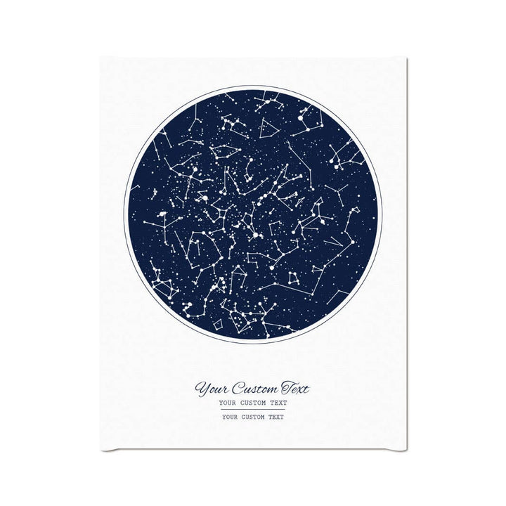 Custom Night Sky Print with 1 Star Map, Personalized Vertical Canvas Poster, Wrapped Canvas#color-finish_wrapped-canvas